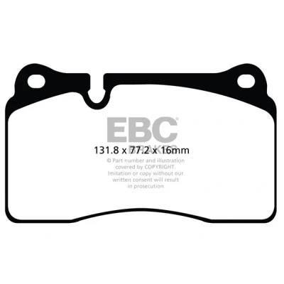 Bilde av EBC Brakes DP42070R Bremseklosser framaksel AUDI: A3 Sportback, TT Coupé