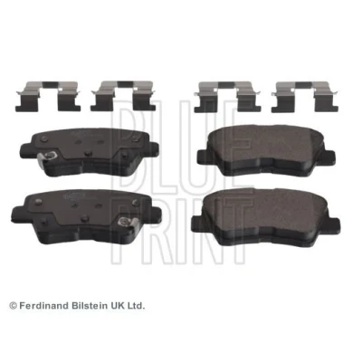 Bilde av BLUE PRINT ADG042160 Bremseklosser bakaksel med akustisk slitasjevarsel antihyle blikk, festemateriell KIA: SOUL 2, cee‘d II Sportswagon