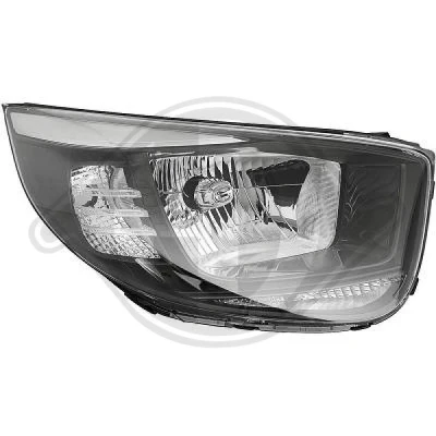 Bilde av DIEDERICHS 6508080 Frontlykter høyre H4, PY21W, W5W med motor for høydejustering hovedlys