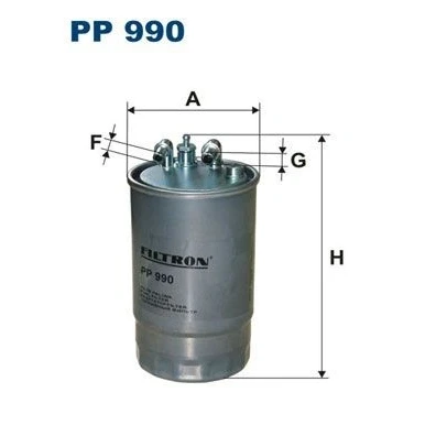 Bilde av FILTRON PP 990 Drivstoffilter ledningsfilter 8 9,5 OPEL: Corsa D Hatchback