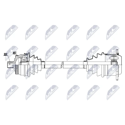 Bilde av Drivaksel, Framaksel venstre, audi a4 b5, b5 avant, skoda superb i, vw passat variant, b5.5, b5.5 variant