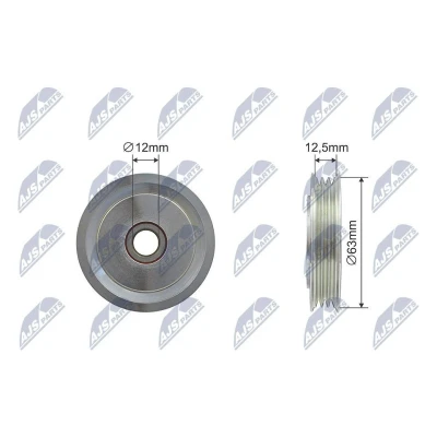 Bilde av Løpehjul, kilerem, toyota prius liftback, sedan, 1663021020, 16630 21020