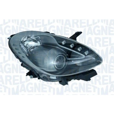 Bilde av MAGNETI MARELLI 712497901129 Frontlykter venstre H7/H1 Halogen for høyrekjøring med lyspære, motor høydejustering hovedlys