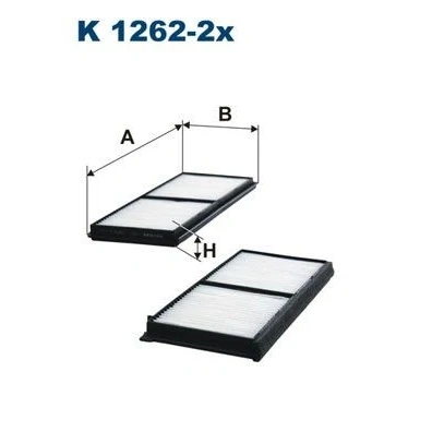Bilde av FILTRON K 1262 2x Kupéfilter Partikkelfilter 247 100 17 MAZDA: 2 Hatchback