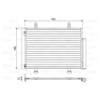 Bilde av VALEO 814418 Kondensator med tørker Aluminium 386 R 134a SUZUKI: SWIFT 4