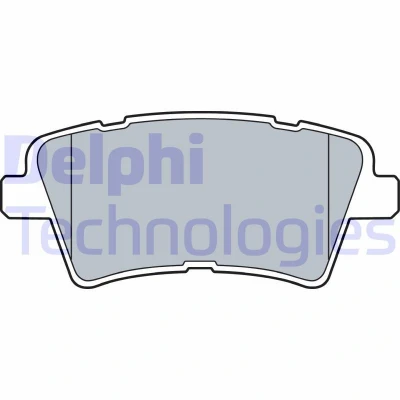 Bilde av DELPHI LP3537 Bremseklosser med akustisk slitasjevarsel antihyle blikk uten tilbehør KIA: Optima / K5 Sportswagon, Sedan