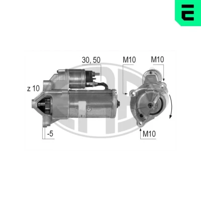 Bilde av ERA 220363A Starter 12 2,2 10 FIAT: Ducato II Flatvogn lastebil/Chassis, Minibuss