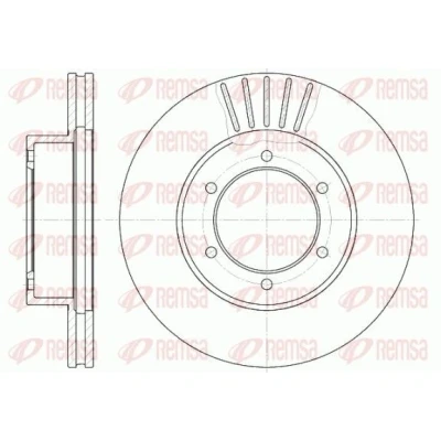 Bilde av REMSA 6501.10 Bremseskiver framaksel 291, 291 25 6 ventilert TOYOTA: 4Runner