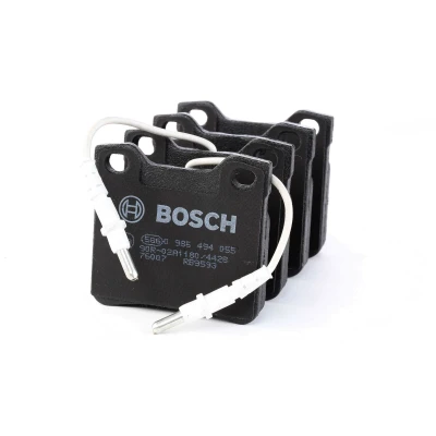 Bilde av BOSCH 0 986 494 055 Bremseklosser Low Metallic med integrert slitasjesensor antihyle blikk, montageanvisning PEUGEOT: 406 Sedan, 607 Sedan