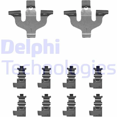 Bilde av DELPHI LX0714 Tibehørsett, skivebremse belegg AUDI: e tron, Q7, A4 B9 Sedan, VOLKSWAGEN: Touareg II, Passat B8 Variant
