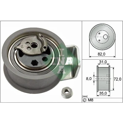 Bilde av INA 531 0436 20 Strammerull, tannrem AUDI: A4 B6 Sedan, B5 Avant, VOLKSWAGEN: Passat GP Stasjonsvogn, Golf 4 Variant