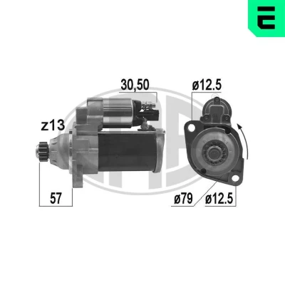 Bilde av ERA 220973A Starter 12 1,4 13 VOLKSWAGEN: Golf 7 Variant,