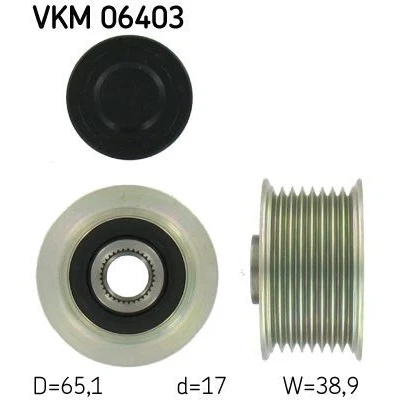Bilde av SKF VKM 06403 Frihjul Dynamo 38,9 MAZDA: 6 Stasjonsvogn, Hatchback, Sedan