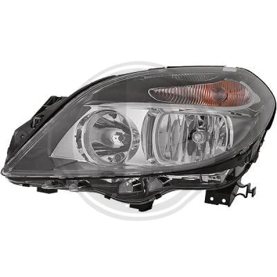 Bilde av DIEDERICHS 1686083 Frontlykter venstre W5W, PY21W, H7/H7 Halogen med blinklys, fjærnlys for høyrekjøring lyspære MERCEDES BENZ: B Klasse
