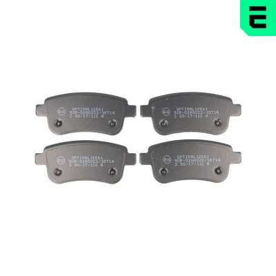 Bilde av OPTIMAL BP 12561 Bremseklosser bakaksel RENAULT: MEGANE 3, GRAND SCENIC 3 Grandtour