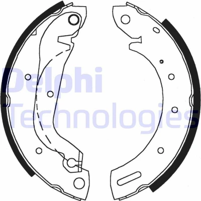 Bilde av Bremsesko sett, Bakaksel, ford,ldv,nissan, 1203934, 1954496, 1960416, 1L4J2200AA, 44060 0F026, 440600F027, 0F027, 440607C326, 4406