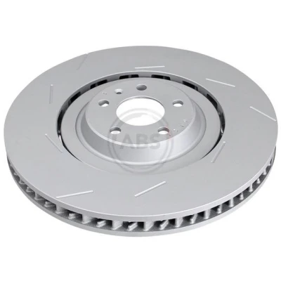 Bilde av A.B.S. bremseskive PORSCHE: Macan 390mm 38mm 5 hull 130mm ventilert, todelt belagt 18766 95B615301P Bremseskiver, Skivebremser