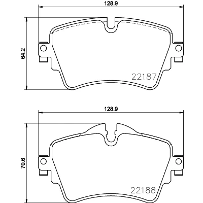 Bilde av HELLA 8DB 355 023 091 Bremseklosser klargjort for slitasjeindikator med bremsecaliperskruer BMW: 2 Active Tourer, Gran MINI: Hatchback