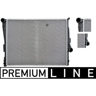 Bilde av MAHLE ORIGINAL CR 458 000P Radiator for kjøretøy med luftkondisjonering 580 445 32 Kjøleribber loddet BMW: 3 Coupé, Touring, Sedan