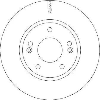 Bilde av TRW DF6936 Bremseskiver 280 22,1 5 114,3 ventilert spraylakkert HYUNDAI: Ioniq, KIA: Niro