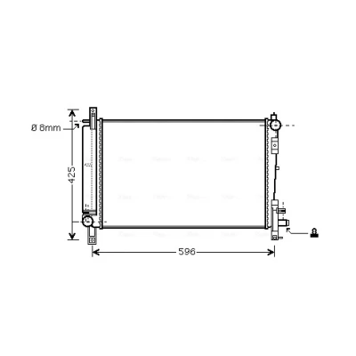 Bilde av Radiator AVA QUALITY COOLING CRA2080