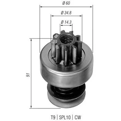 Bilde av MAGNETI MARELLI 940113020102 Lite tannhjul, starter