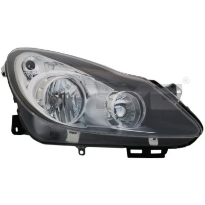 Bilde av TYC 20 1195 15 2 Frontlykter høyre H7, H1 for høyrekjøring uten elektromotor OPEL: Corsa D Hatchback