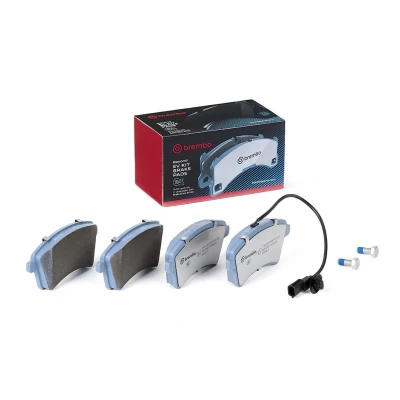 Bilde av BREMBO P 68 058E Bremseklosser inkl. slitasjevarselkontakt med bremsecaliperskruer, antihyle blikk uten tilbehør RENAULT: Kangoo II Express