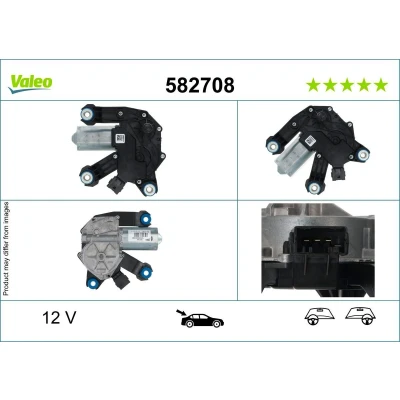 Bilde av VALEO 582708 Vindusviskermotor 12 bak for høyre/venstre ratt