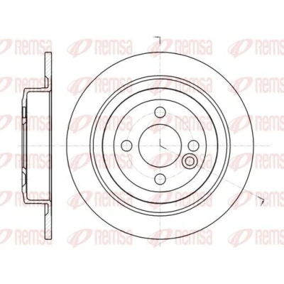 Bilde av REMSA 61443.00 Bremseskiver bakaksel 279,8, 279,8 10 4 fullt ut MINI: Hatchback, Clubman