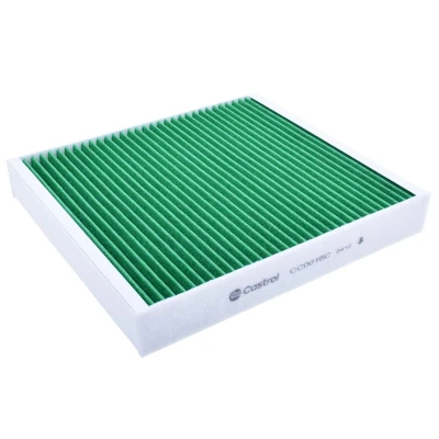 Bilde av Castrol filters CC0016C Kupéfilter Karbonfilter, med antibakteriell effekt 256mm 224mm 36mm VOLKSWAGEN: Polo V Hatchback, AUDI: A1 Hatchback