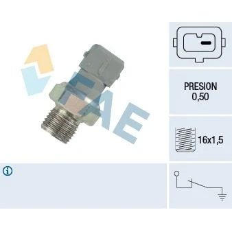 Bilde av EPS 1.800.116 Oljetrykkbryter M16x1,5 1 Made in Italy OE Equivalent PEUGEOT: Partner II Van, 307 Hatchback, I Van