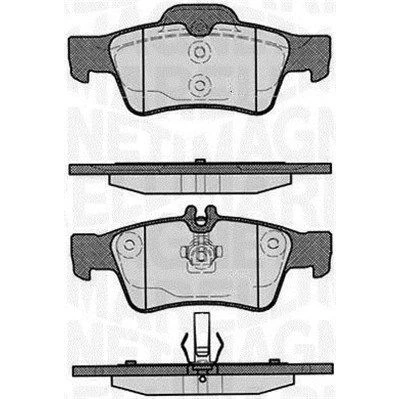 Bilde av MAGNETI MARELLI 363916060316 Bremseklosser klargjort for slitasjeindikator MERCEDES BENZ: E Klasse T modell, Sedan, S Sedan