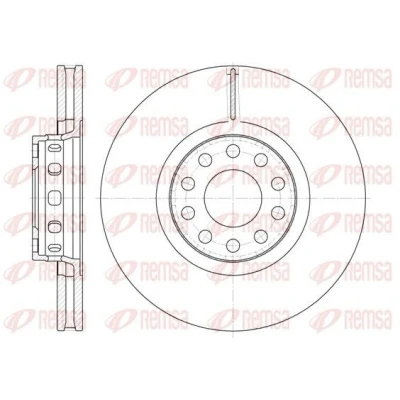 Bilde av REMSA 6592.10 Bremseskiver framaksel 314, 314 30 10 ventilert AUDI: A6 C6 Avant, A4 B7 C5 VOLKSWAGEN: Passat B5 GP Sedan