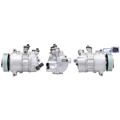 Bilde av DRI 7005110000 Kompressor PAG 46 YF R 1234yf med tetning VOLKSWAGEN: Golf 7, Polo V Hatchback, AUDI: A3 Sportback, SKODA: Octavia 3 Schrägheck