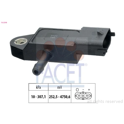Bilde av Sensor, avgasstrykk FACET 10.3348