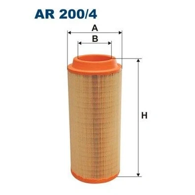 Bilde av FILTRON AR 200/4 Luftfilter 375mm 157,5mm Filterinnsats