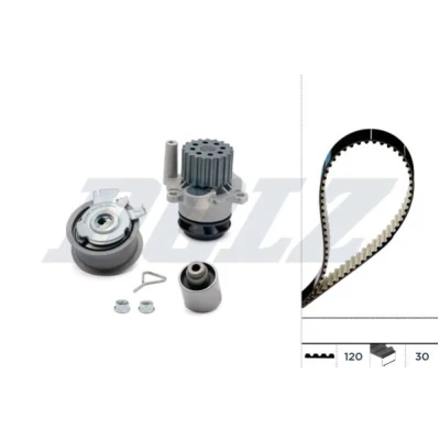 Bilde av DOLZ KD054 Vannpumpe + Registerreimsett 120 VOLKSWAGEN: Polo IV Hatchback
