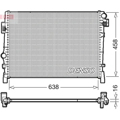 Bilde av DENSO DRM09054 Radiator 638 468 16