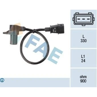 Bilde av Impulsgiver, veivaksel, citroën bx, zx, hyundai s coupe, kia sportage suv, peugeot 205 ii, 309 i, 405 break 0K01C 1892