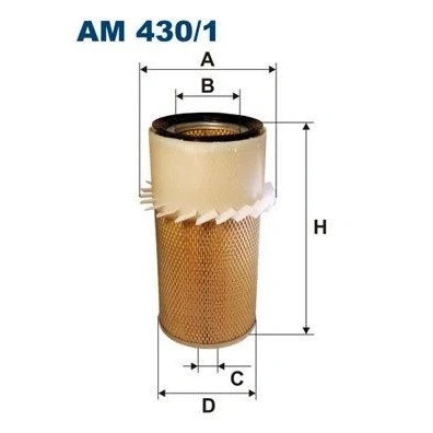 Bilde av FILTRON AM 430/1 Luftfilter 315 199 Filterinnsats