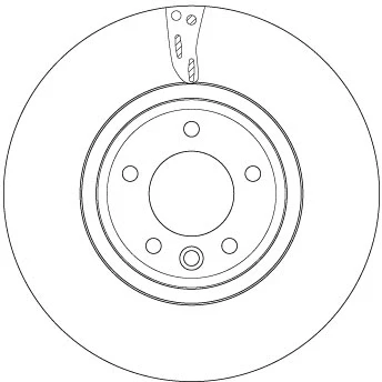 Bilde av TRW DF6954S Bremseskiver 349 34 5 120 ventilert spraylakkert høy karbon LAND ROVER: Range Rover Sport, 4, Discovery
