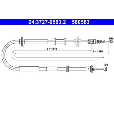 Bilde av ATE 24.3727 0583.2 Bremsekabel 1856