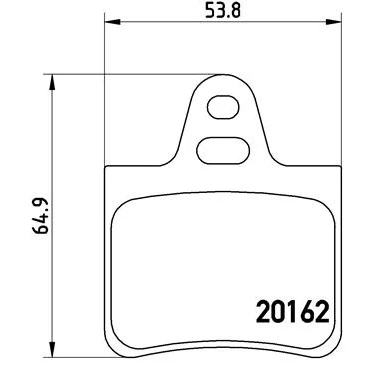 Bilde av BREMBO P 61 037 Bremseklosser ekskl. slitasjevarselkontakt uten tilbehør CITROËN: XM II Stasjonsvogn