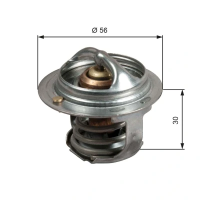 Bilde av GATES TH50482G1 Termostat 82 med tetning uten kapsling SUBARU: Outback III, Forester Legacy 4