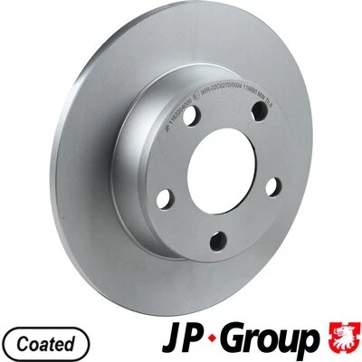 Bilde av JP GROUP 1163204000 Bremseskiver bakaksel 255 10 5 fullt ut belagt AUDI: A6 C5 Avant, Sedan, Allroad