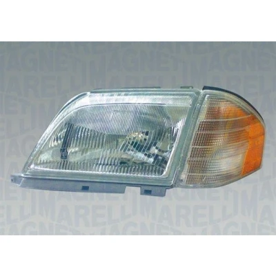Bilde av MAGNETI MARELLI 710301090311 Frontlykter venstre H4 Halogen transparent med blinklys for høyrekjøring motor høydejustering hovedlys