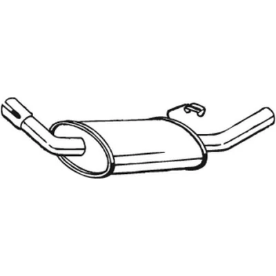 Bilde av BOSAL 154 801 Sluttlyddemper FORD: ESCORT 4 Cabriolet, 3