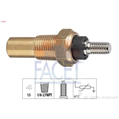 Bilde av FACET 7.3082 Kjølevæsketemperatursensor Made in Italy OE Equivalent FORD: ESCORT 5, 4, Sierra Mk2 Sedan