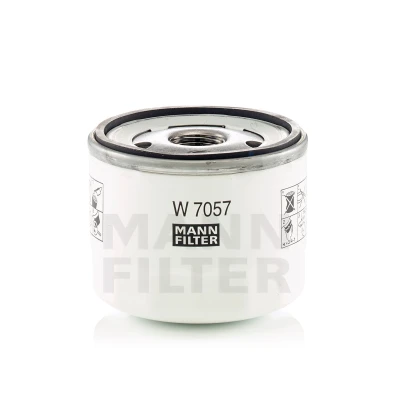 Bilde av MANN FILTER W 7057 Oljefilter 3/4 16 UNF 1B med en retursperreventil, overtrykksventil Påskruingsfilter FORD: Transit Connect V408 Van, C Max 2